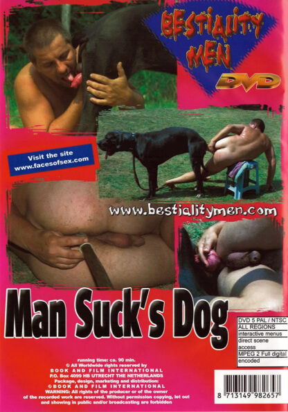 Bestialoty Men - Man Suck's Dog - Animal Gay Sex DVD